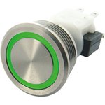 H48M-112B4044, H48M Series Illuminated Push Button Switch, Momentary, Panel Mount, 19.56mm Cutout, SPDT, Blue LED, 250V