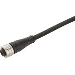 1200060015, Straight Female M12 to Unterminated Sensor Actuator Cable, 5m