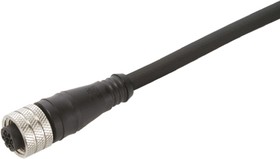 1200060019, Straight Female M12 to Unterminated Sensor Actuator Cable, 5m
