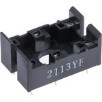 P6C-06P, 6 Pin 380V ac PCB Mount Relay Socket for use with Various Series