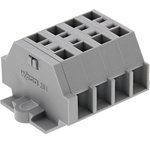 261-104, 261 Series Grey Terminal Strip, 2.5mm², Single-Level, Cage Clamp Termination