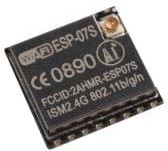 Фото 1/3 ESP-07S, WiFi Modules - 802.11 ESP8266 WiFi 802.11b/g/n 160Mbits SPI Flash UART UFL SMT
