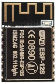 Фото 1/3 ESP-12S, WiFi Modules - 802.11 ESP8266 WiFi 802.11b/g/n 160Mbits SPI Flash UART int Ant