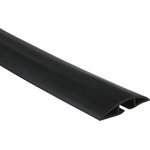 1m Black Cable Cover in PVC, 19 x 10.9mm Inside dia.