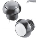 P9-111122, Pushbutton Switches 5A Blk Flush Dome 2 Circuit Solder