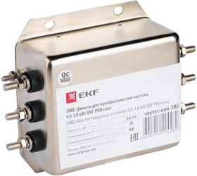Фото 1/6 ЭМС-фильтр для преобразователя частоты 0.75-1.5кВт EKF vector-emi-1R5