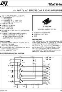 E-TDA7384A, Усилитель низкой частоты 4х35Вт [Flexiwatt-25], ST ...