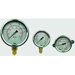 G 1/4 Analogue Pressure Gauge 10bar Back Entry, 9314195, With RS Calibration ...