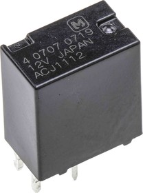 Фото 1/2 ACJ1212P, PCB Mount Automotive Relay, 12V dc Coil Voltage, 25A Switching Current, SPDT