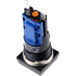 513000-601, Illuminated Push Button Switch, Latching, Panel Mount, 16mm Cutout ...