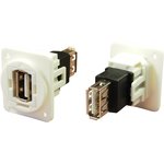 CP30208NXW, Адаптер USB, PLAIN Hole, Гнездо USB Типа A, Гнездо USB Типа A ...