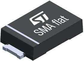 Фото 1/2 SMA6F6.5A, Uni-Directional TVS Diode, 600W, 2-Pin SMA Flat