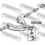 0520-334, Опора шаровая переднего верхнего рычага
