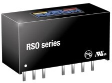 RSO-2412SZ/H3, Isolated DC/DC Converters - Through Hole 1W DC/DC 3kV REG 4:1 9-36Vin 12Vout