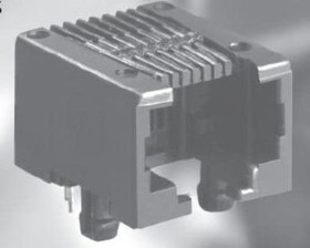GMX-SMT2-S6-88-TR, Modular Connectors / Ethernet Connectors FL/SMT M/JK L/PRF RT  8P8C SMT SHLD