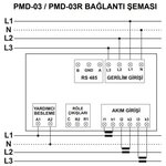 PMD-03 Соединительный мультиметр (ЖК-дисплей)-Релейный выход