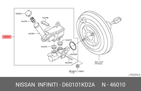 D60101KD2A Цилиндр тормозной