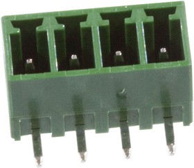 ME030-381-04P, клеммник на плату угл., шаг 3.81мм 4 конт.