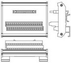Переходник с разъёма IDC-40 на пружинный клеммник для ЦПУ AS, 2 шт., Delta Electronics | купить в розницу и оптом