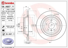 Фото 1/4 08A95711, Диск тормозной, окрашенный