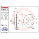 09.5449.14, 09.5449.14_диск тормозной передний!\Nissan Primera 1.6/2.0/2.0D 88