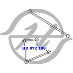 HR872188, Сайлентблок верхней и нижней продольных тяг задней подвески ...