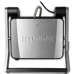 Электрогриль Hyundai HYG-3022, серебристый и черный