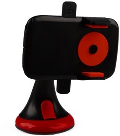 Фото 1/5 Держатель в автомобиль для телефона "LP" на штанге 12HD68 (красный/черный)