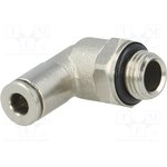 NPQM-L-G18-Q4-P10, Elbow Threaded Adaptor, G 1/8 Male to Push In 4 mm ...