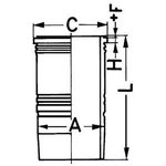 89186110, Гильза цилиндра FRM/FPM WET CYLINDER LINER MAN 128