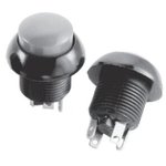 P9-411221, Pushbutton Switches 5A Red Raised Dome 2 Circuit Solder