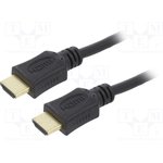 Кабель HDMI Cablexpert 19M/19M, v2.0, серия Light, позол.контакты, экран, 3м ...