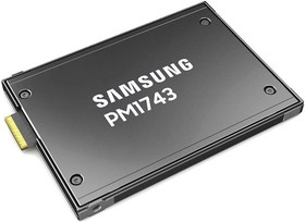 Фото 1/7 Твердотельный накопитель Samsung Enterprise SSD, 2.5"(SFF/U.2), PM1743, 7680GB, NVMe PCIe Gen5 1x4, R14000/W6000Mb/s, IOPS(R4K) 2500K/300K,