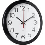 Часы настенные аналоговые Бюрократ WallC-R78PN D29см черный (WALLC-R78PN29/BLACK)