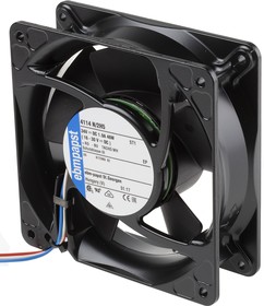 Фото 1/3 4114N/2H5, DC Fans Tubeaxial Fan, 119x119x38mm, 24VDC, 229.5CFM, Speed Signal/Open Collector Output