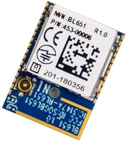 453-00006, Multiprotocol Modules BL651 Series - Bluetooth v5 Module, Ext. Antenna (Nordic nRF52810) Tape & Reel
