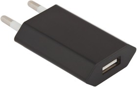 Фото 1/3 Зарядное устройство "LP" с USB выходом 1А (черный/коробка)