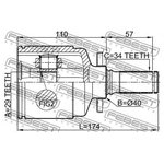 1011-evatlh, Шрус внутренний левый 29x31x34 chevrolet lacetti/optra (j200) 2003-2008