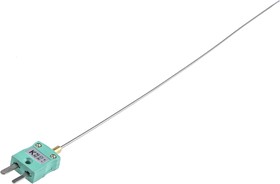 Фото 1/2 SYSCAL Type K Mineral Insulated Thermocouple 250mm Length, 1.5mm Diameter → +1100°C