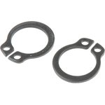 Steel External Circlip, 10mm Shaft Diameter, 9.6mm Groove Diameter