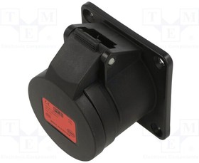 314-6X, Connector: AC supply 3-phase; socket; female; 16A; 400VAC; IP54