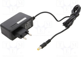 51034, Power supply: switched-mode; plug; 9VDC; 2.1A; 19W; Plug: straight