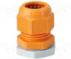 AKMF-25, Cable gland; M25; 1.5; IP66; polyamide; orange