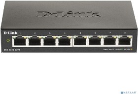 Фото 1/10 D-Link DGS-1100-08V2/A1A Настраиваемый L2 коммутатор с 8 портами 10/100/1000Base-T