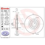 09.7880.11, Диск тормозной UV Coated | перед |