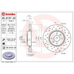 09.8137.2X, Диск тормозной передн, RENAULT: CLIO II 98-, CLIO III 05- ...