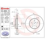 09.8665.11, Диск тормозной UV Coated | перед |