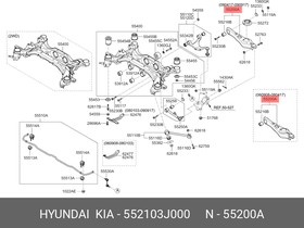 552103J000, РЫЧАГ ПОДВЕСКИ