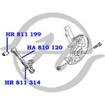 HR811314, Сайлентблок рычага подвески