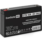 Аккумуляторная батарея ExeGate DTM 609 (6V 9Ah, клеммы F1)
